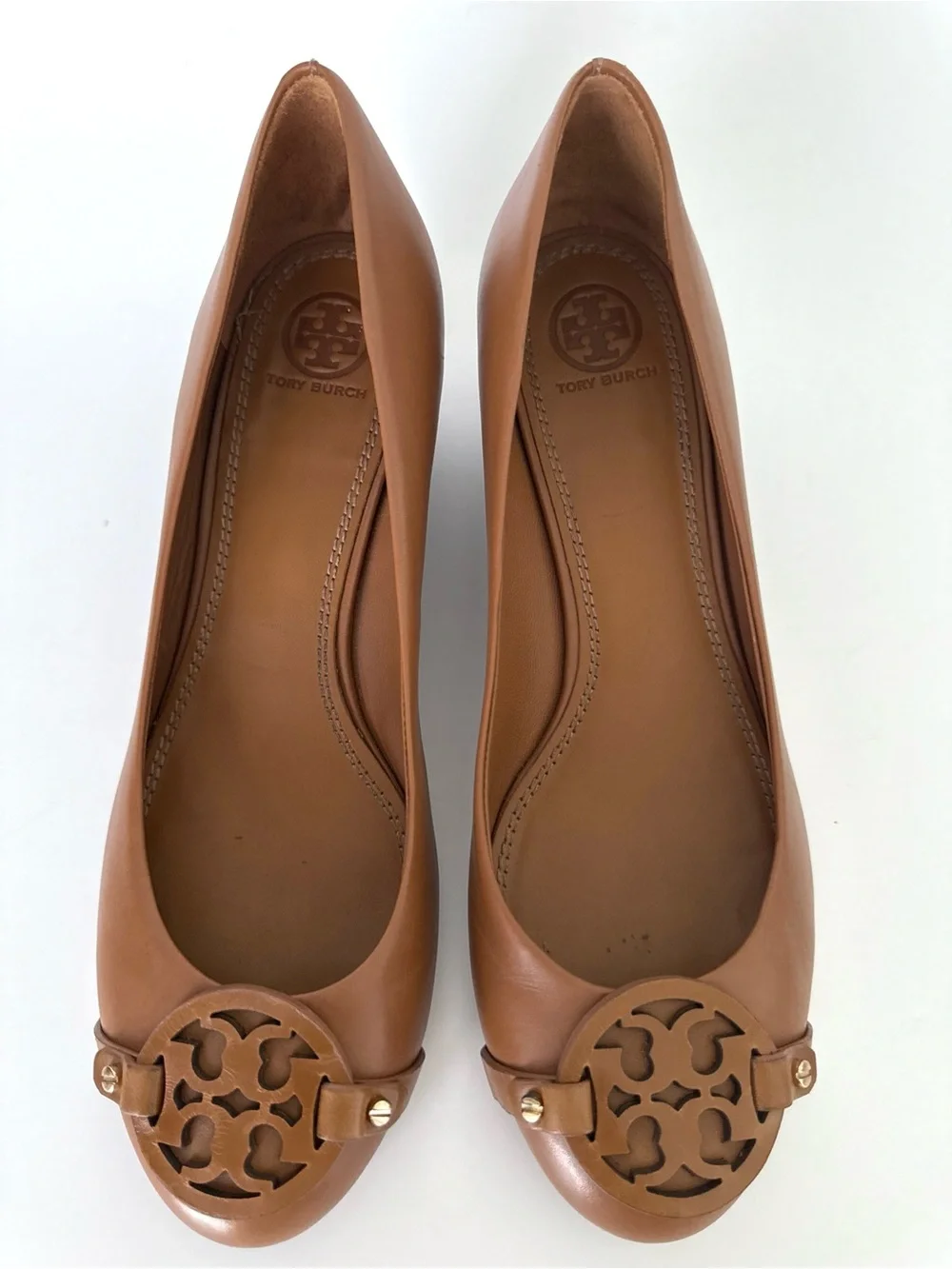 Tory Burch Logo Wedge Heel Shoes Pumps